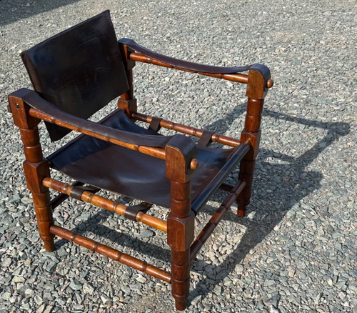 Vintage mid century leather - vintage,
